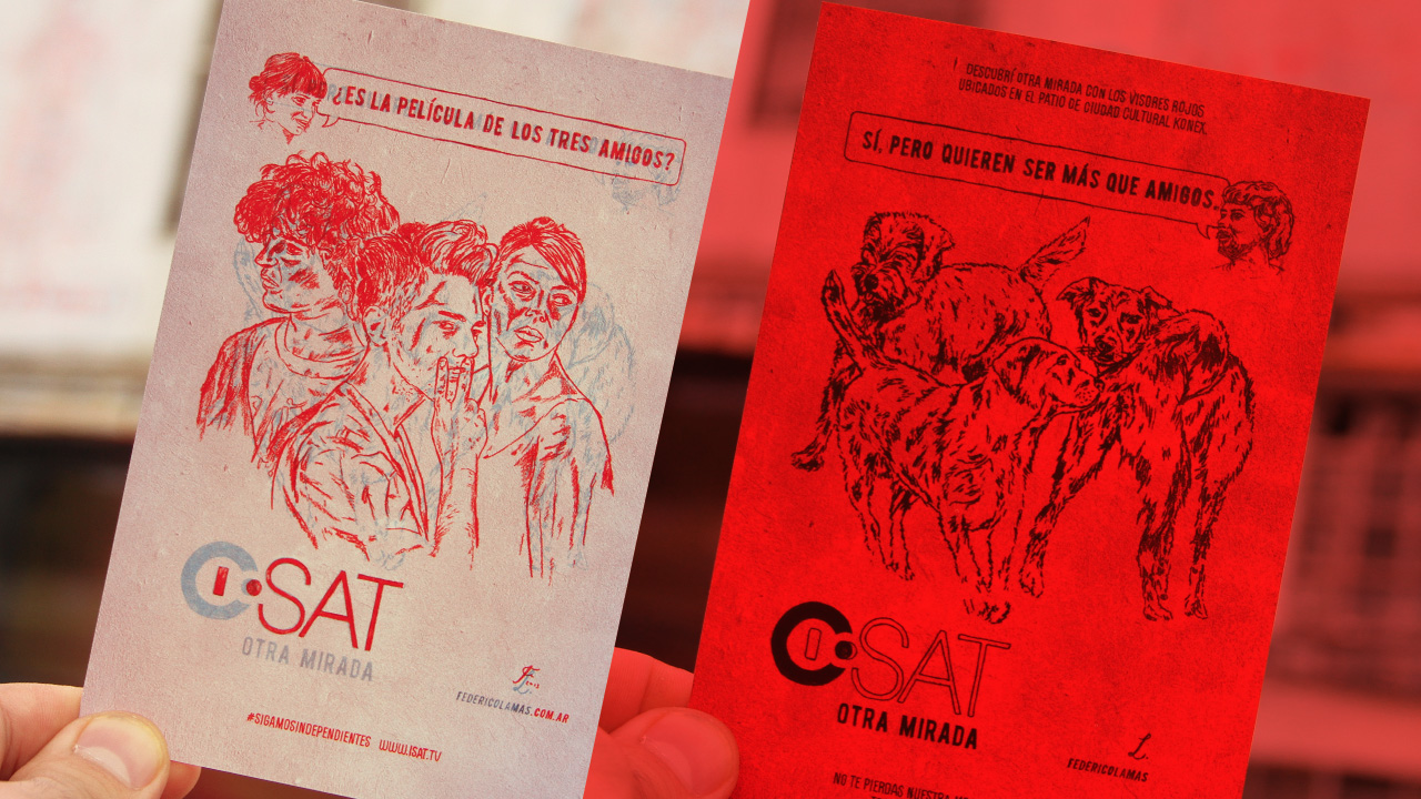 Postcards for ISAT tv channel as part of an action on KONEX cultural center